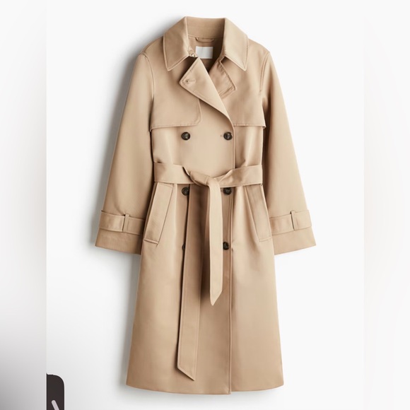 H&M Jackets & Blazers - Classic Tan Double-Breasted Women's Trench Coat H&M XS light weight old money
